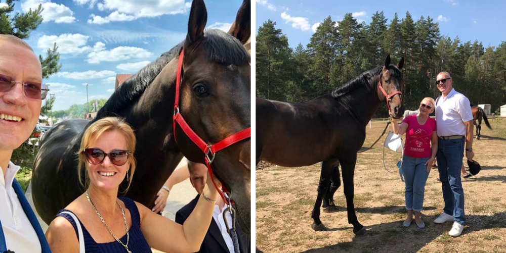 Кирилл Павлович посещает конные соревнования