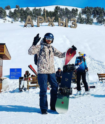 Георгий Чемянов и сноуборд