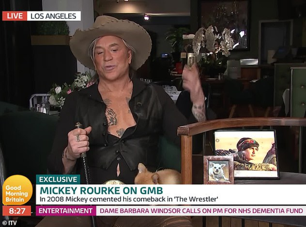 Микки Рурк шокировал фанатов своей внешностью