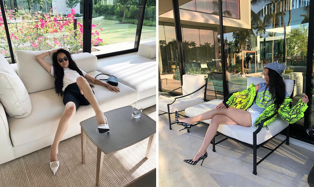 Модельер Вера Вонг в 70 лет