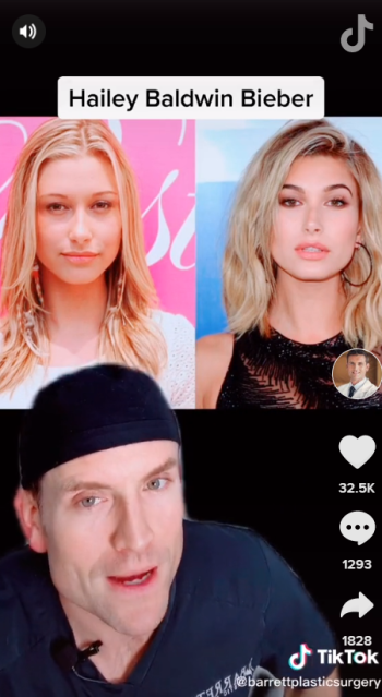 Хейли Бибер против пластического хирурга